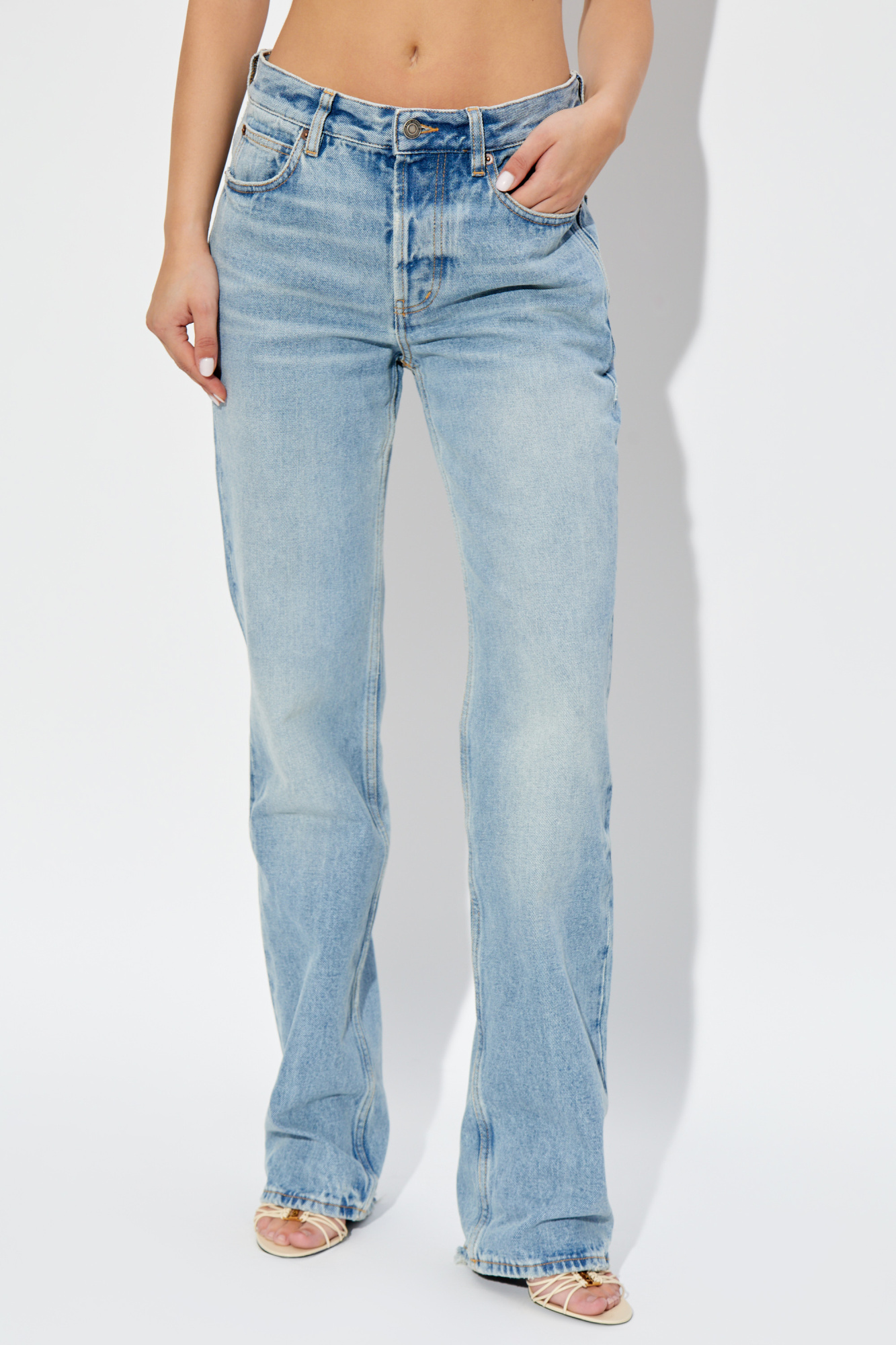 Blue Jeans with vintage effect Saint Laurent - Vitkac AS